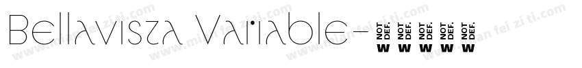 Bellavista Variable字体转换